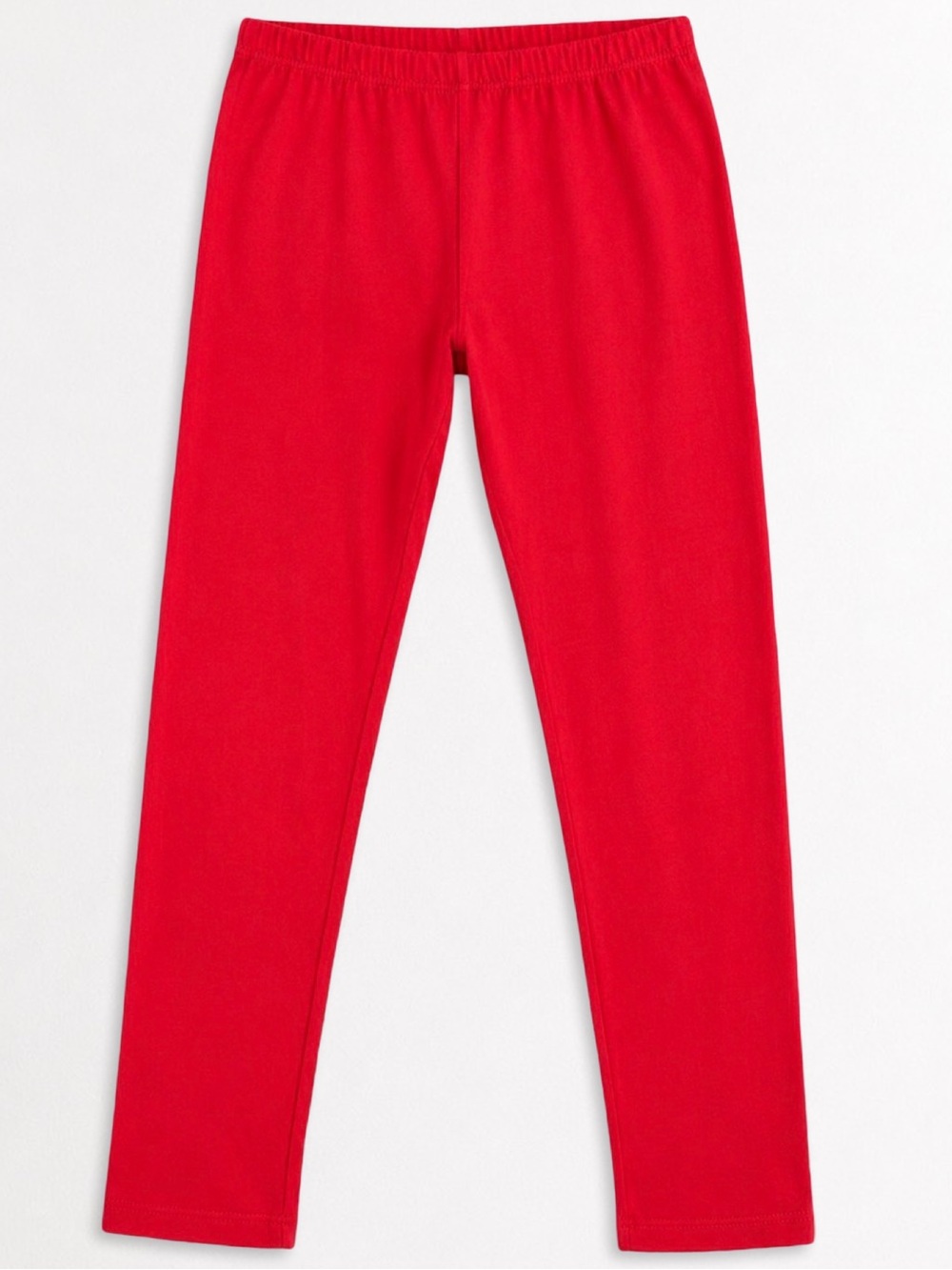 Place Girls Red Leggings Size L 10/12 Cotton Blend Stretch Pull-On Everyday